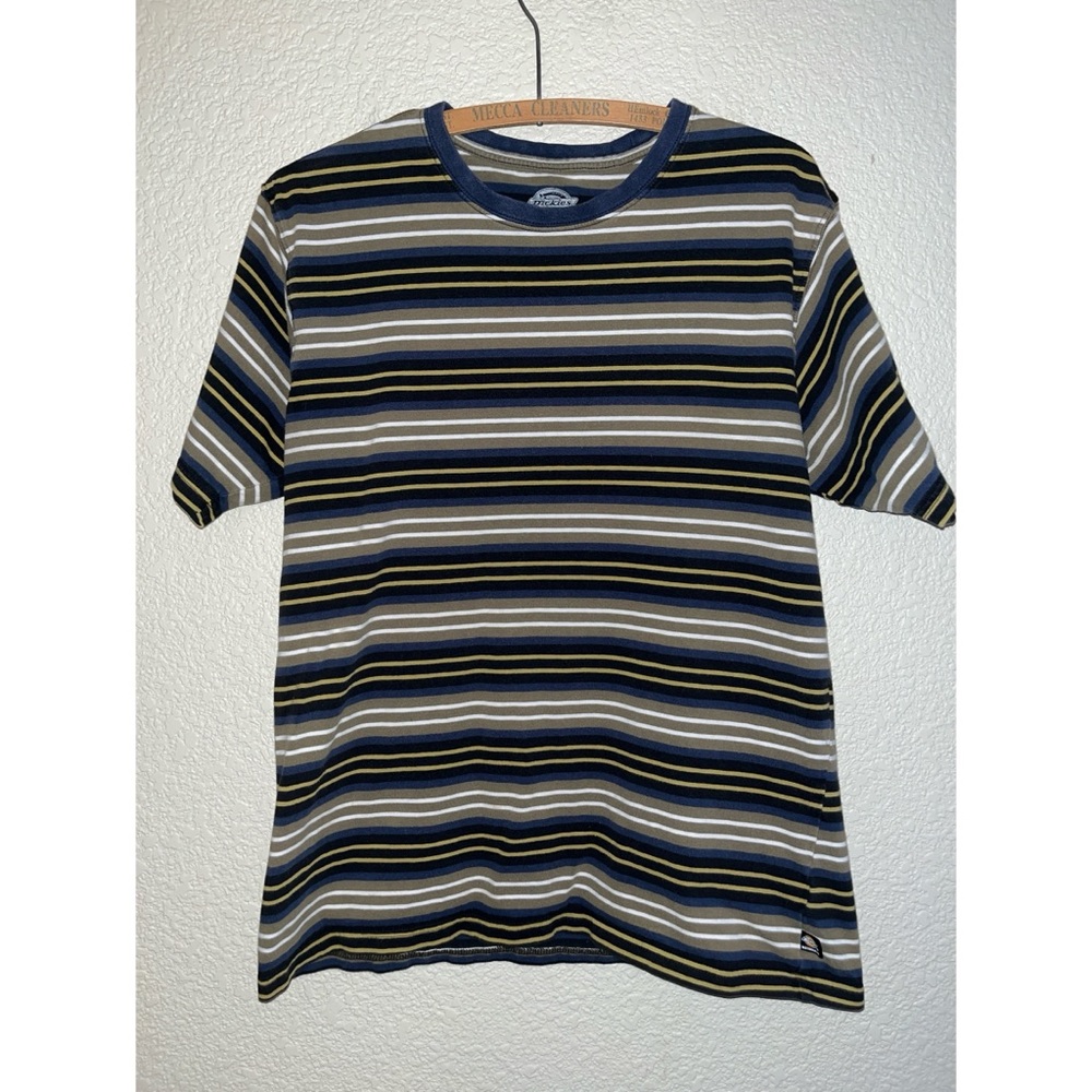 Dickies Skateboarding Striped Tee Mens Size Medium